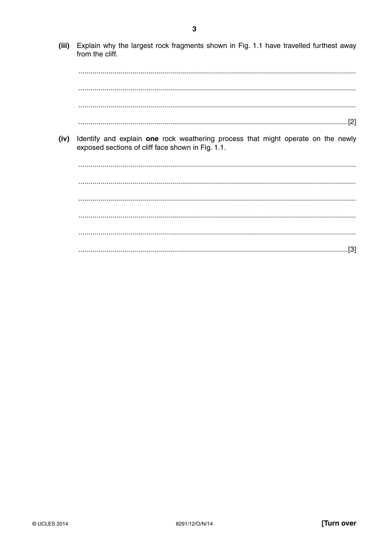Cambridge A Level Environmental Management (AS only) 8291 2014 Oct/Nov Paper 1 · Variant 2 question paper, page 3 of 12