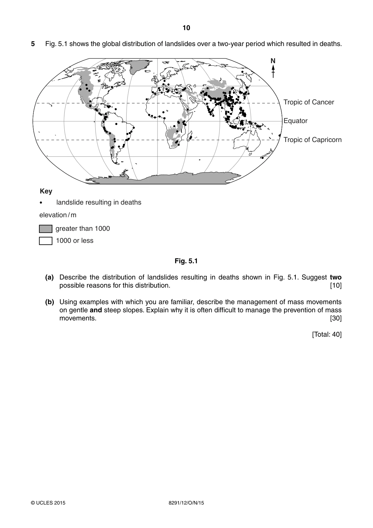 Cambridge A Level Environmental Management (AS only) 8291 2015 Oct/Nov Paper 1 · Variant 2 question paper, page 10 of 12