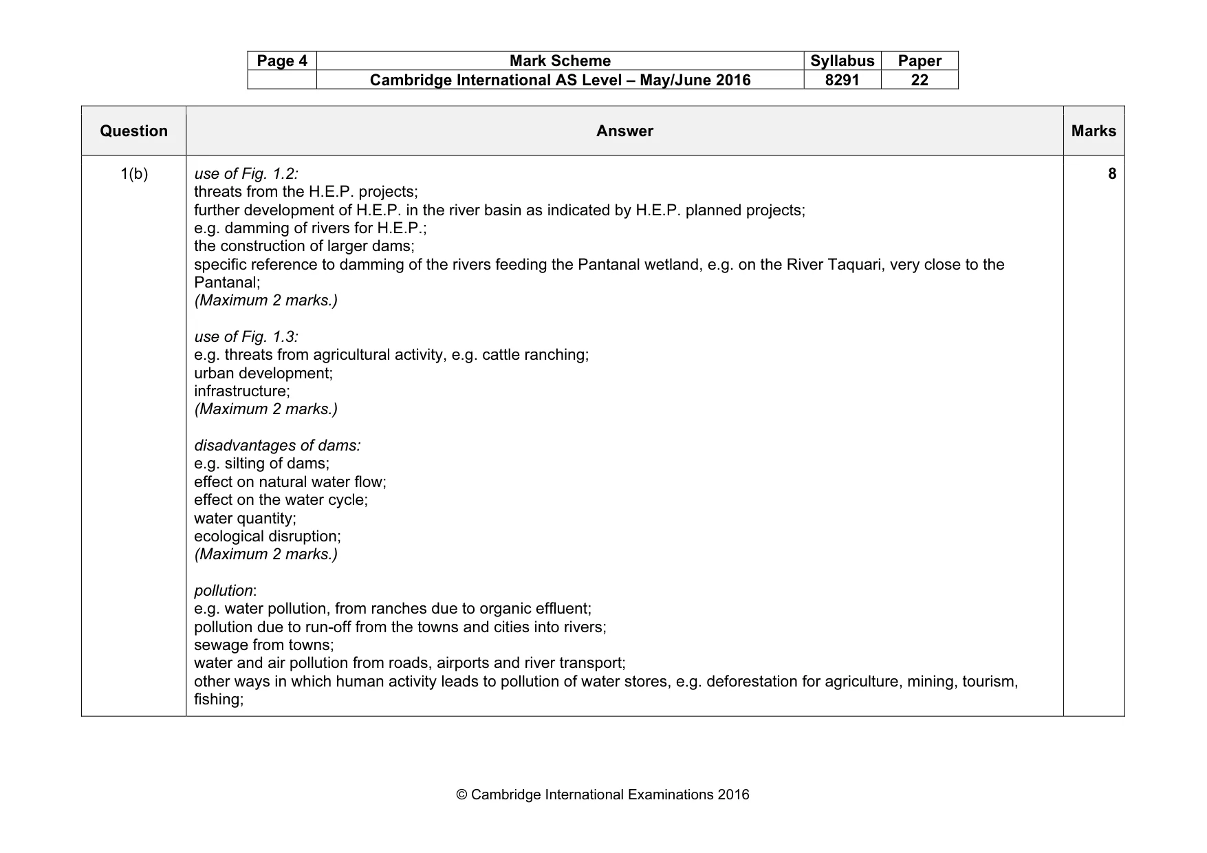 Mark scheme, page 4 of 17