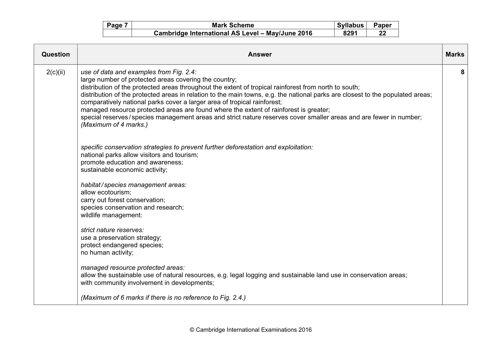 Mark scheme, page 7 of 17