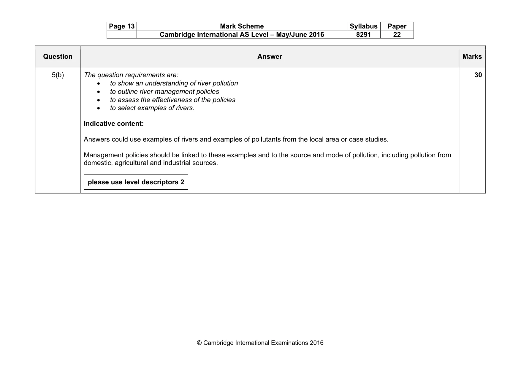 Mark scheme, page 13 of 17