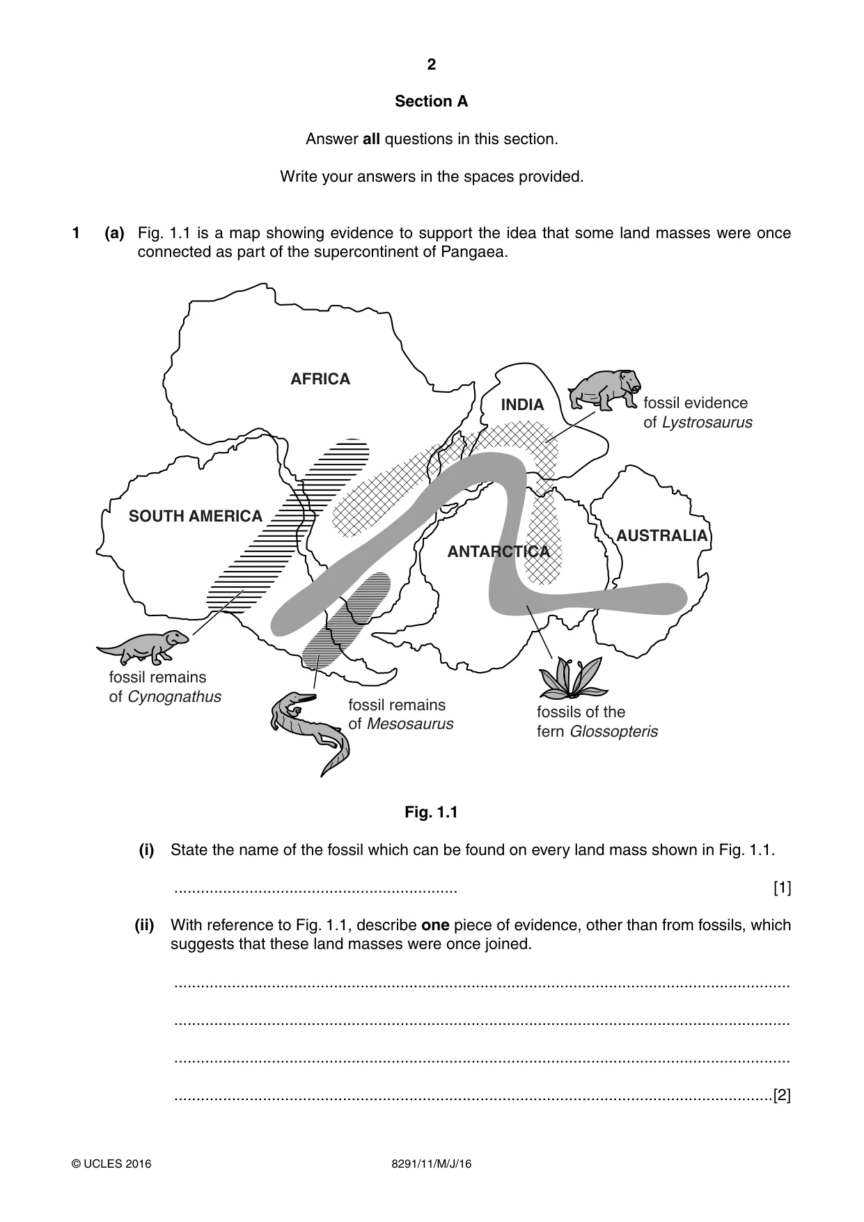 Cambridge A Level Environmental Management (AS only) 8291 2016 May/June Paper 1 · Variant 1 question paper, page 2 of 12