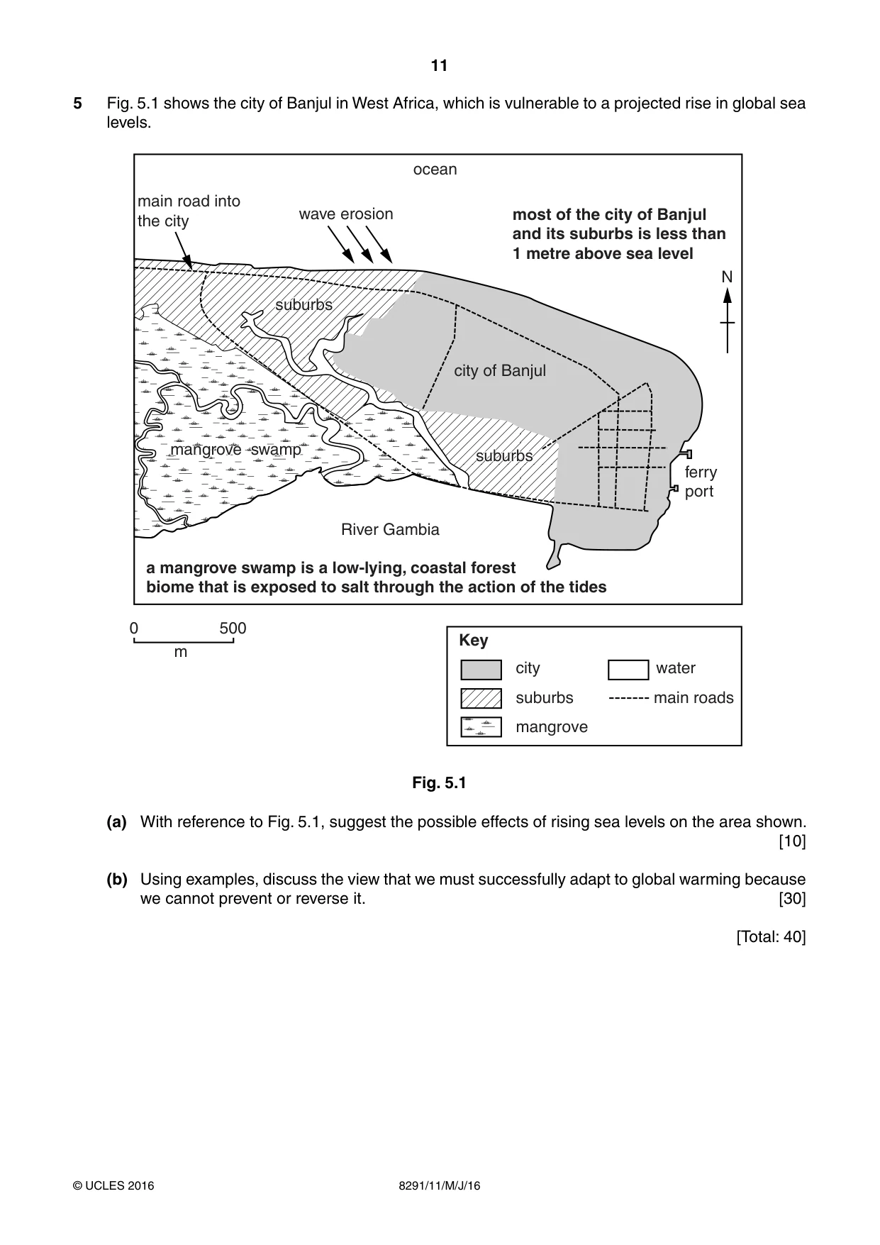 Cambridge A Level Environmental Management (AS only) 8291 2016 May/June Paper 1 · Variant 1 question paper, page 11 of 12