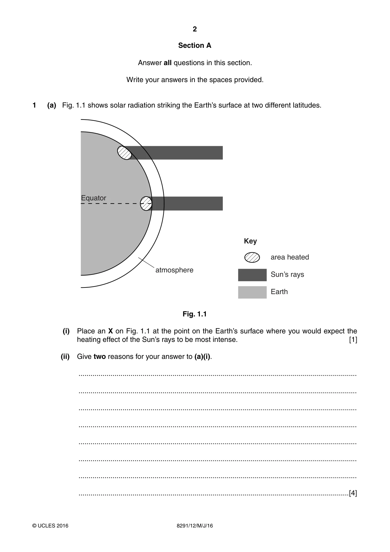 Cambridge A Level Environmental Management (AS only) 8291 2016 May/June Paper 1 · Variant 2 question paper, page 2 of 12