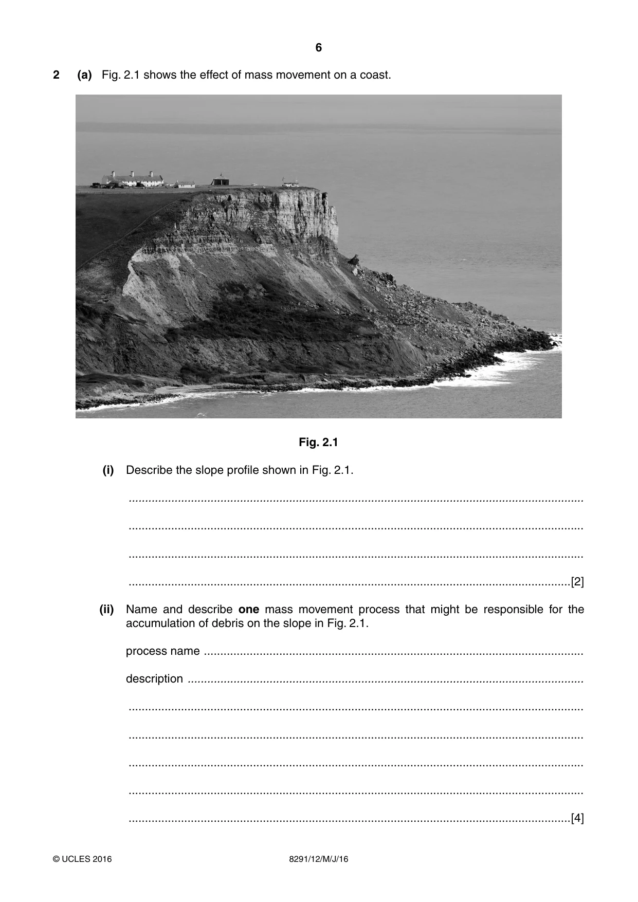 Cambridge A Level Environmental Management (AS only) 8291 2016 May/June Paper 1 · Variant 2 question paper, page 6 of 12