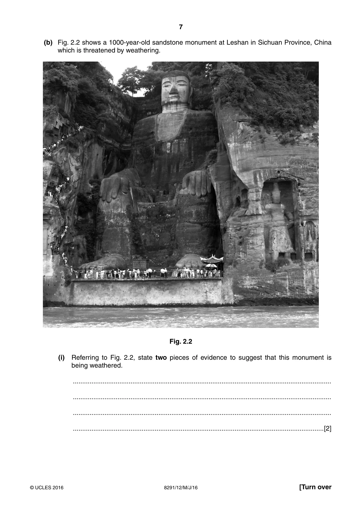 Cambridge A Level Environmental Management (AS only) 8291 2016 May/June Paper 1 · Variant 2 question paper, page 7 of 12