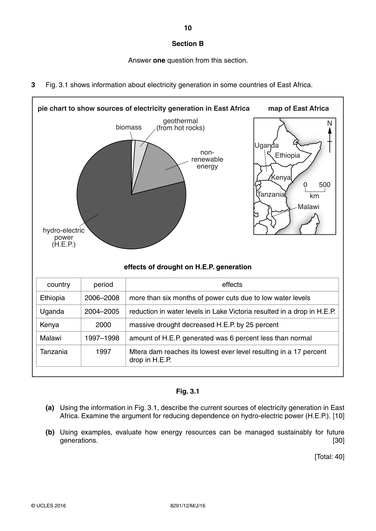 Cambridge A Level Environmental Management (AS only) 8291 2016 May/June Paper 1 · Variant 2 question paper, page 10 of 12