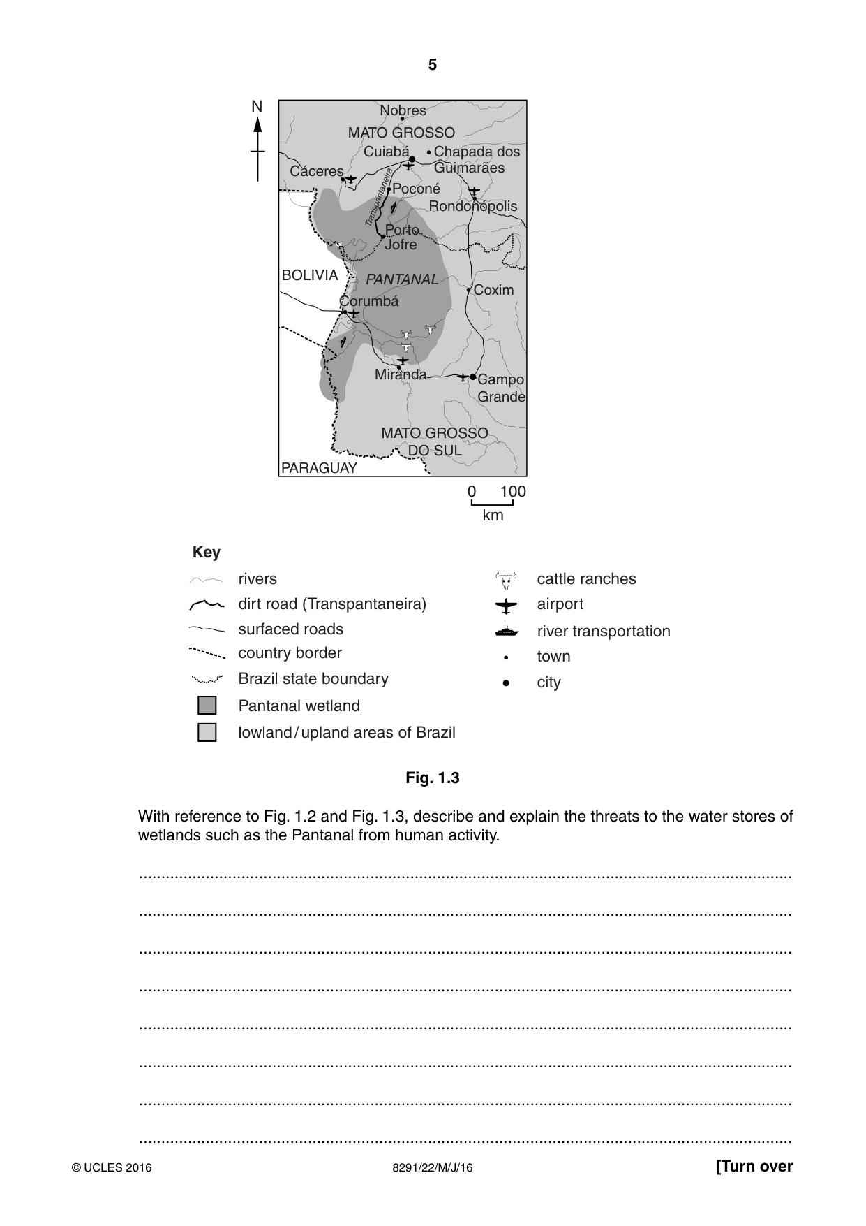Cambridge A Level Environmental Management (AS only) 8291 2016 May/June Paper 2 · Variant 2 question paper, page 5 of 16