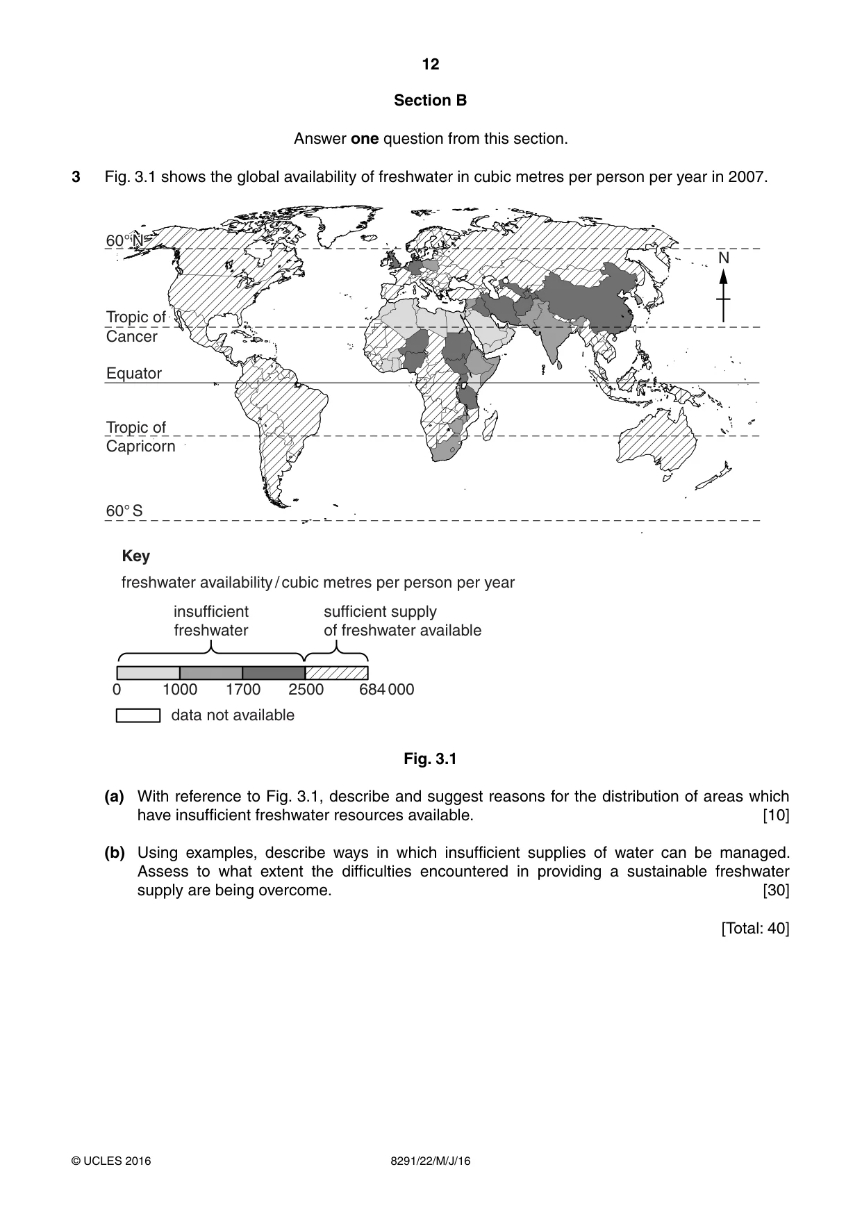 Cambridge A Level Environmental Management (AS only) 8291 2016 May/June Paper 2 · Variant 2 question paper, page 12 of 16