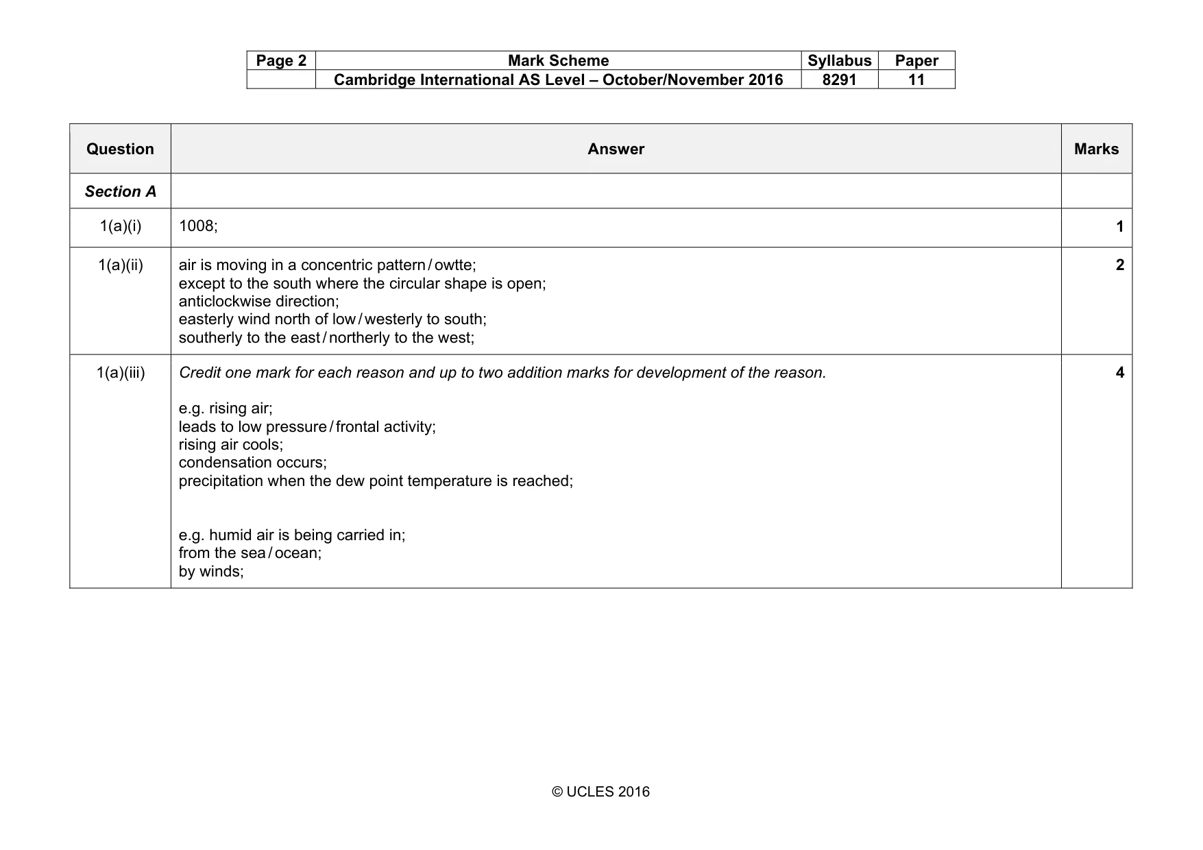 Mark scheme, page 2 of 13