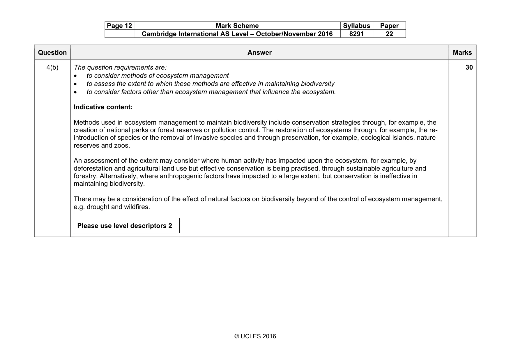 Mark scheme, page 12 of 18