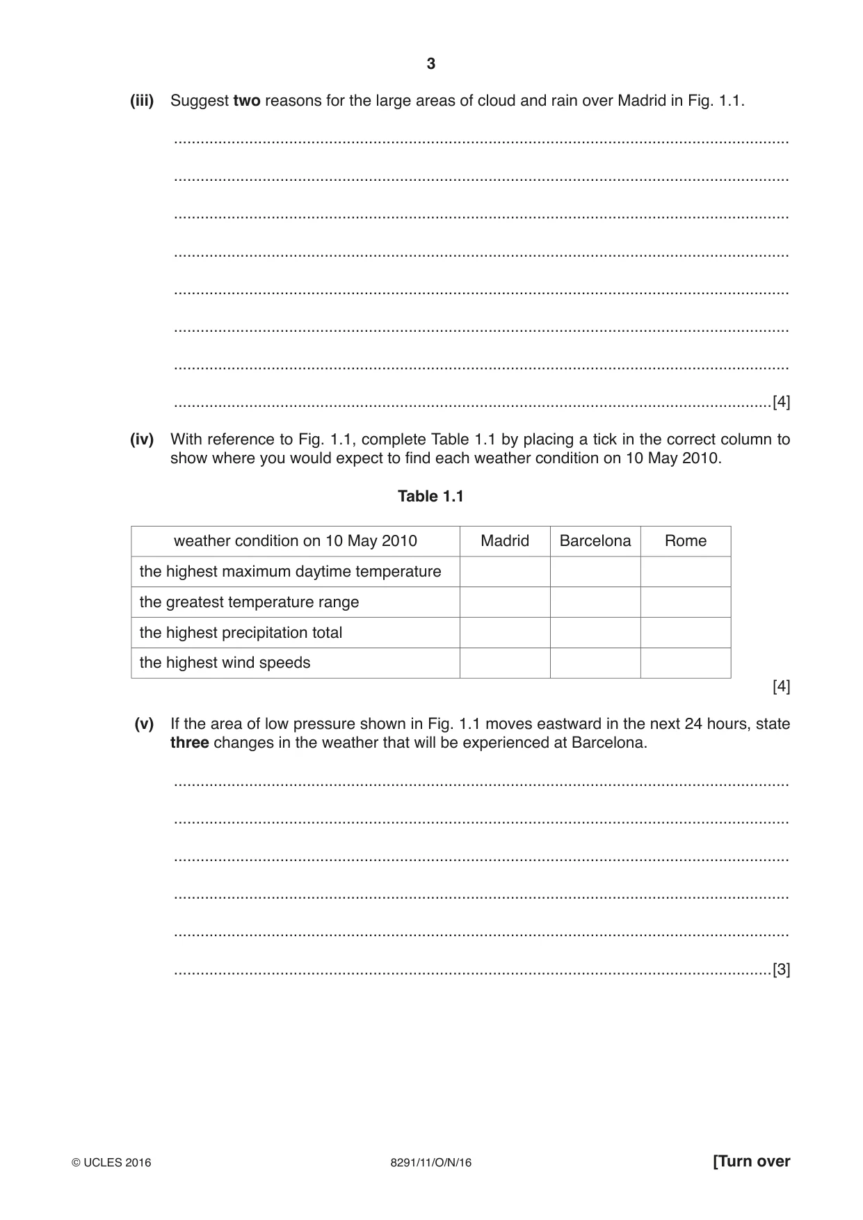 Cambridge A Level Environmental Management (AS only) 8291 2016 Oct/Nov Paper 1 · Variant 1 question paper, page 3 of 12