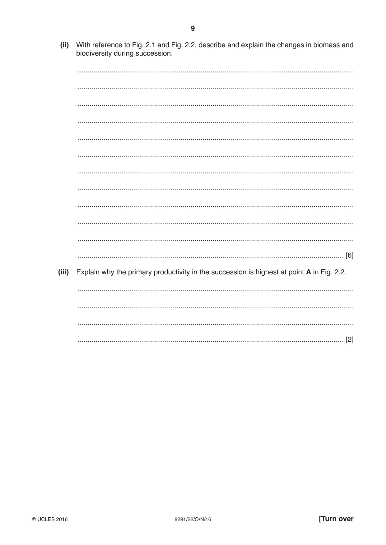 Cambridge A Level Environmental Management (AS only) 8291 2016 Oct/Nov Paper 2 · Variant 2 question paper, page 9 of 16