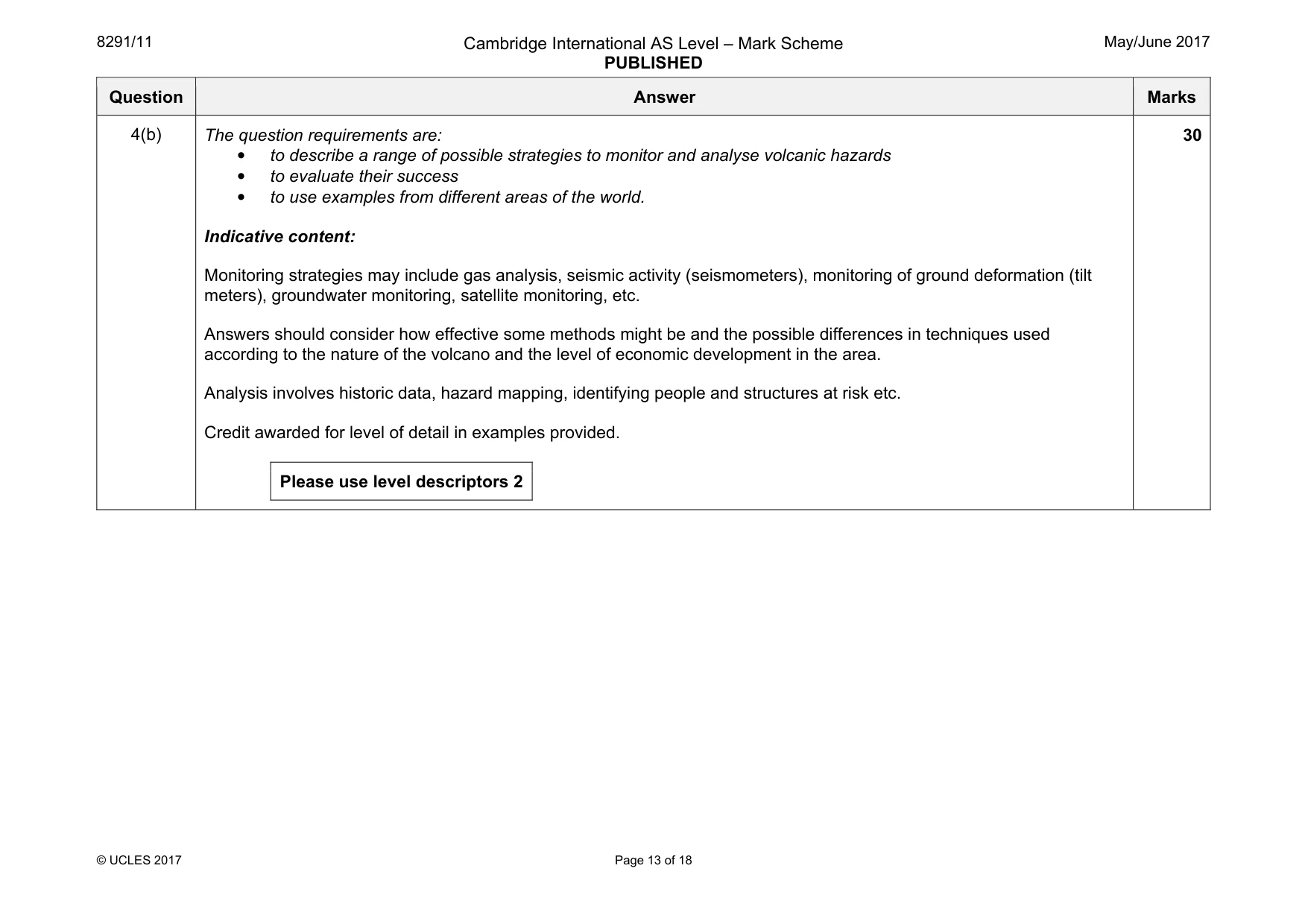 Mark scheme, page 13 of 18
