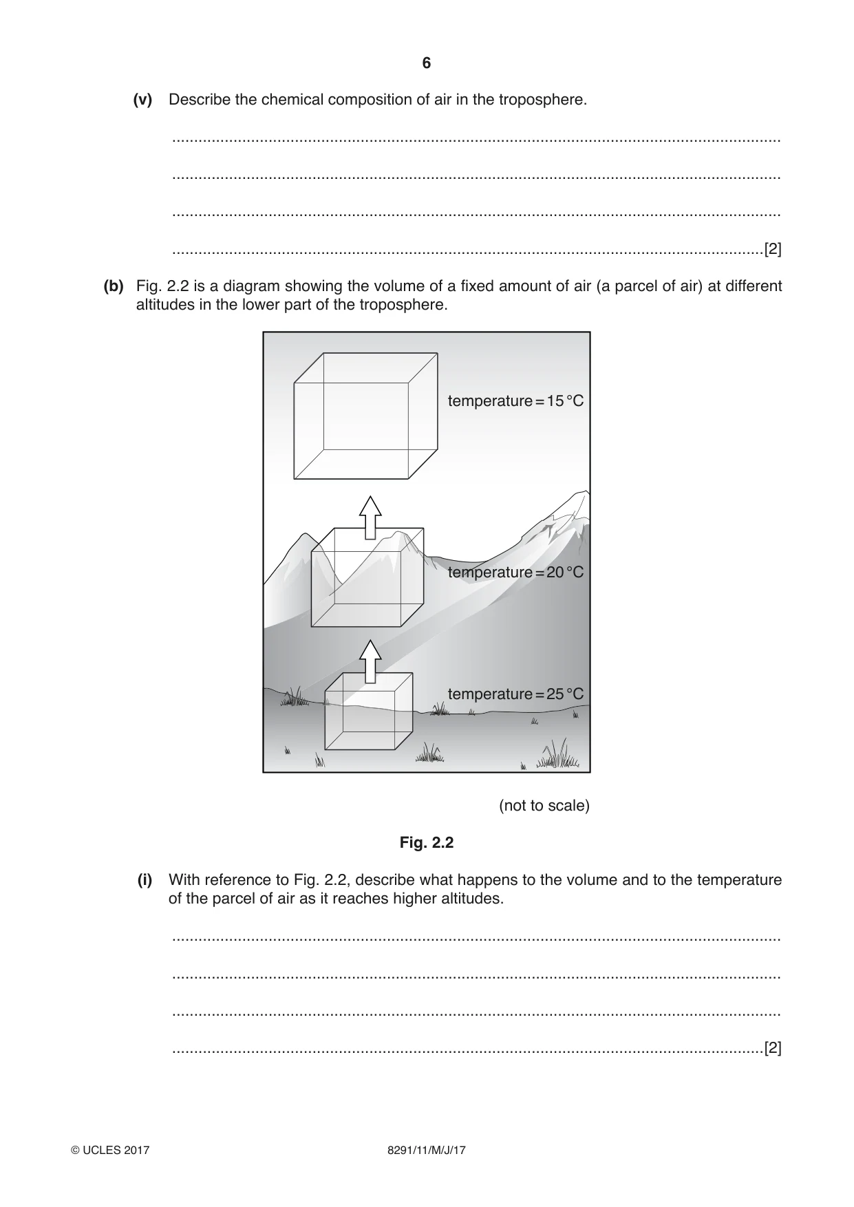 Cambridge A Level Environmental Management (AS only) 8291 2017 May/June Paper 1 · Variant 1 question paper, page 6 of 12