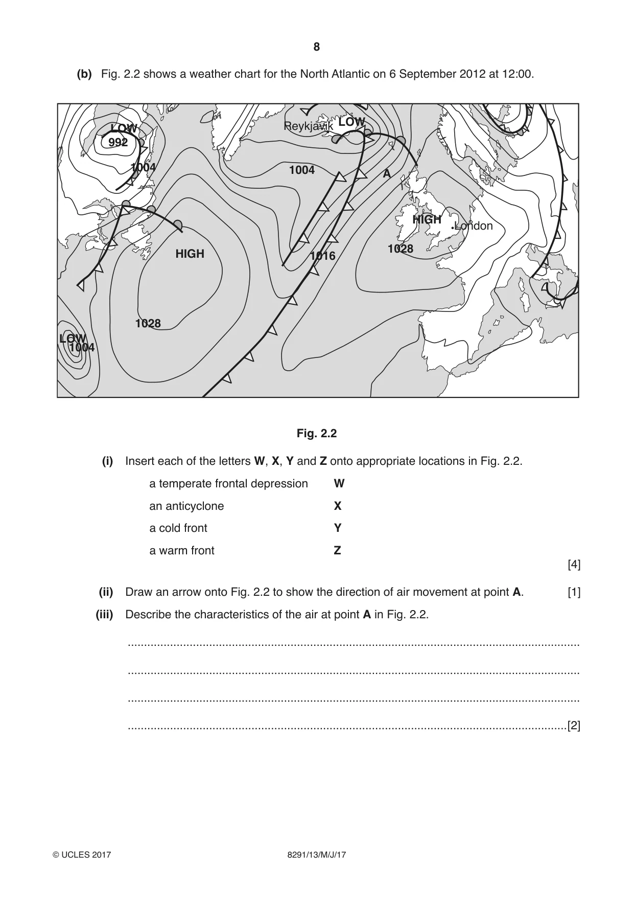 Cambridge A Level Environmental Management (AS only) 8291 2017 May/June Paper 1 · Variant 3 question paper, page 8 of 12