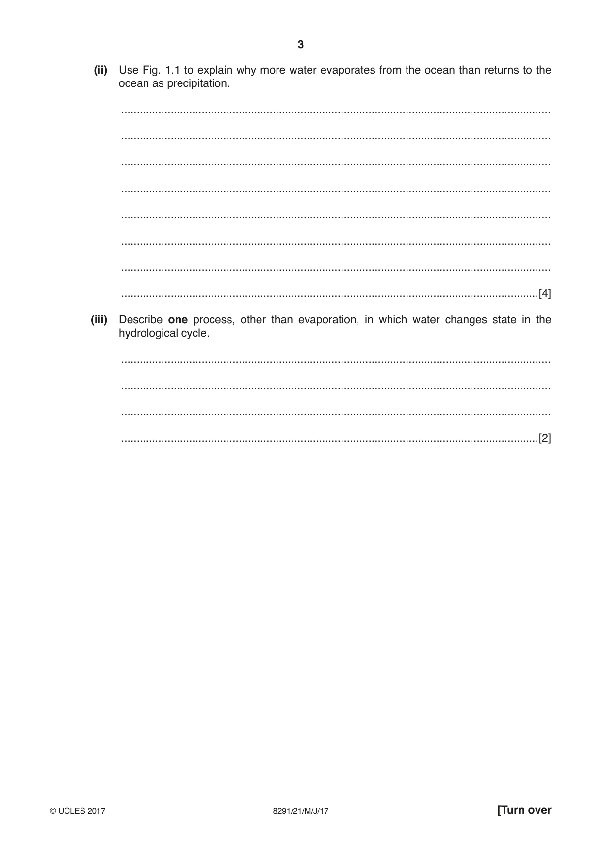 Cambridge A Level Environmental Management (AS only) 8291 2017 May/June Paper 2 · Variant 1 question paper, page 3 of 16