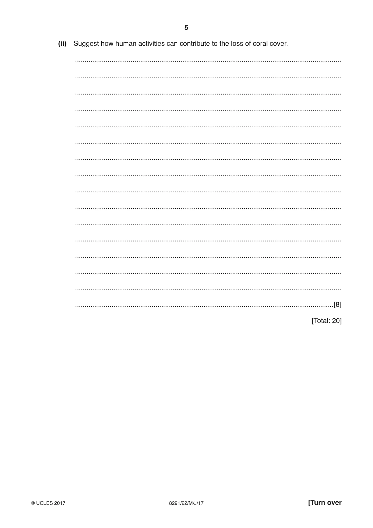 Cambridge A Level Environmental Management (AS only) 8291 2017 May/June Paper 2 · Variant 2 question paper, page 5 of 12