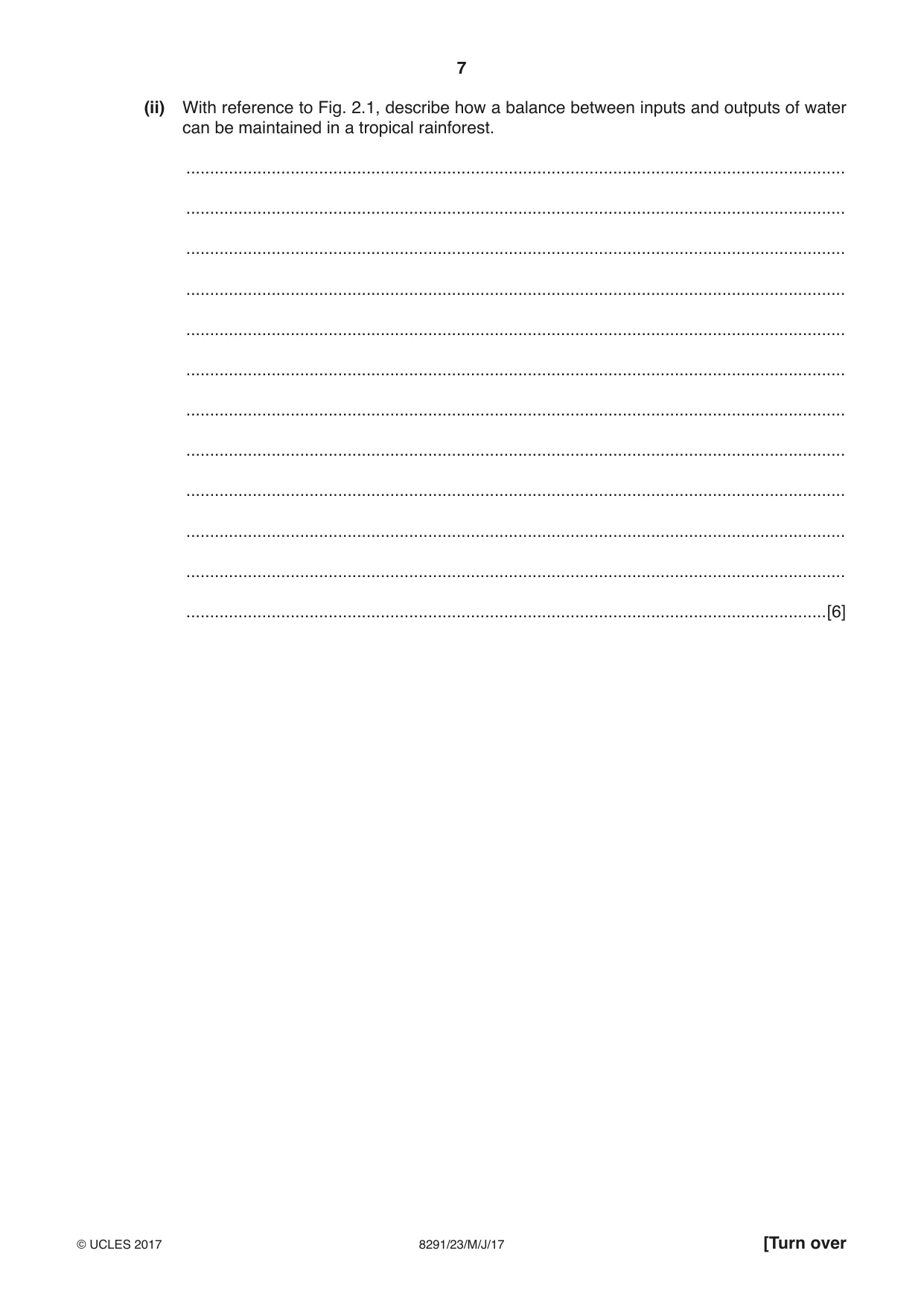 Cambridge A Level Environmental Management (AS only) 8291 2017 May/June Paper 2 · Variant 3 question paper, page 7 of 12