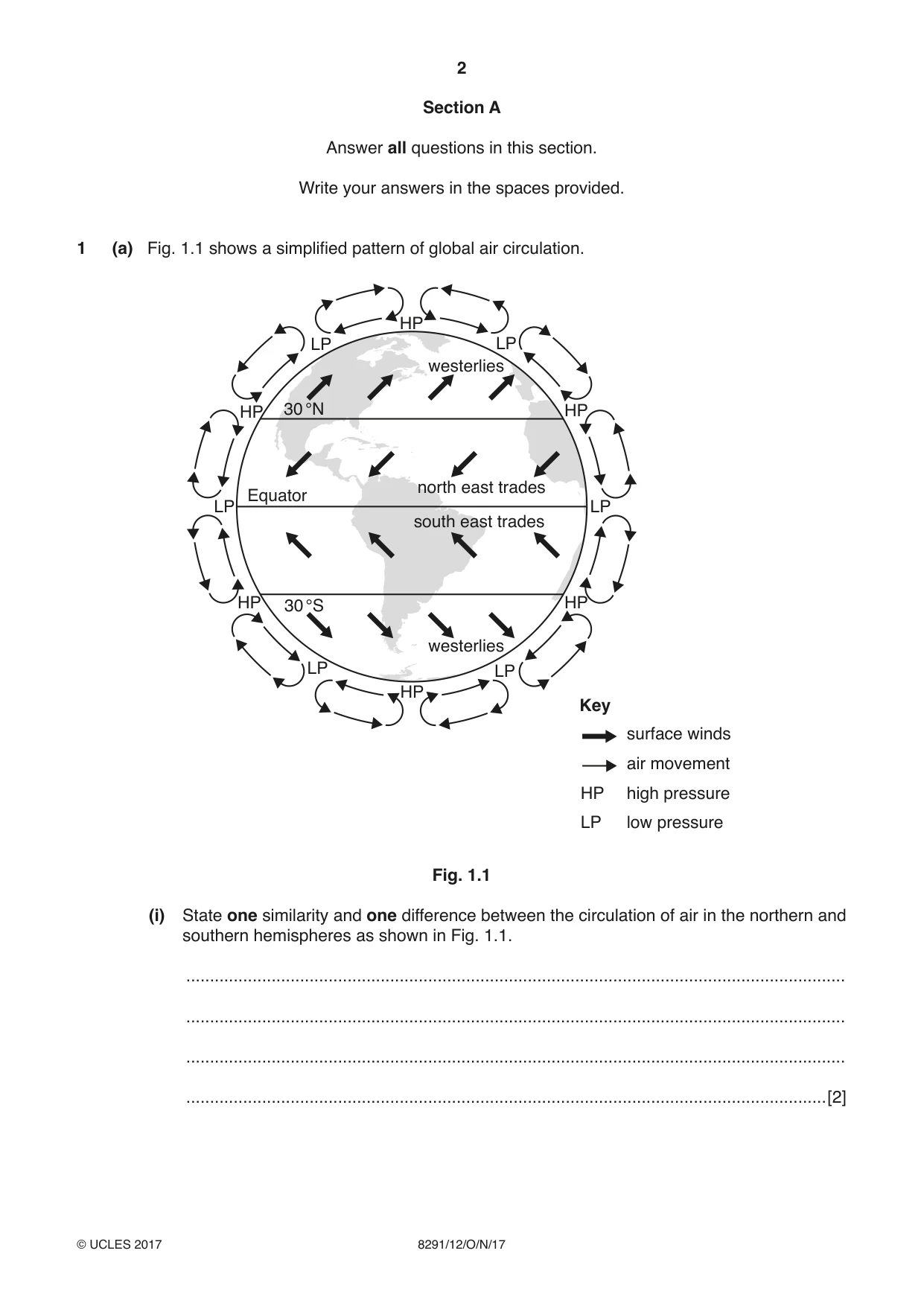 Cambridge A Level Environmental Management (AS only) 8291 2017 Oct/Nov Paper 1 · Variant 2 question paper, page 2 of 12