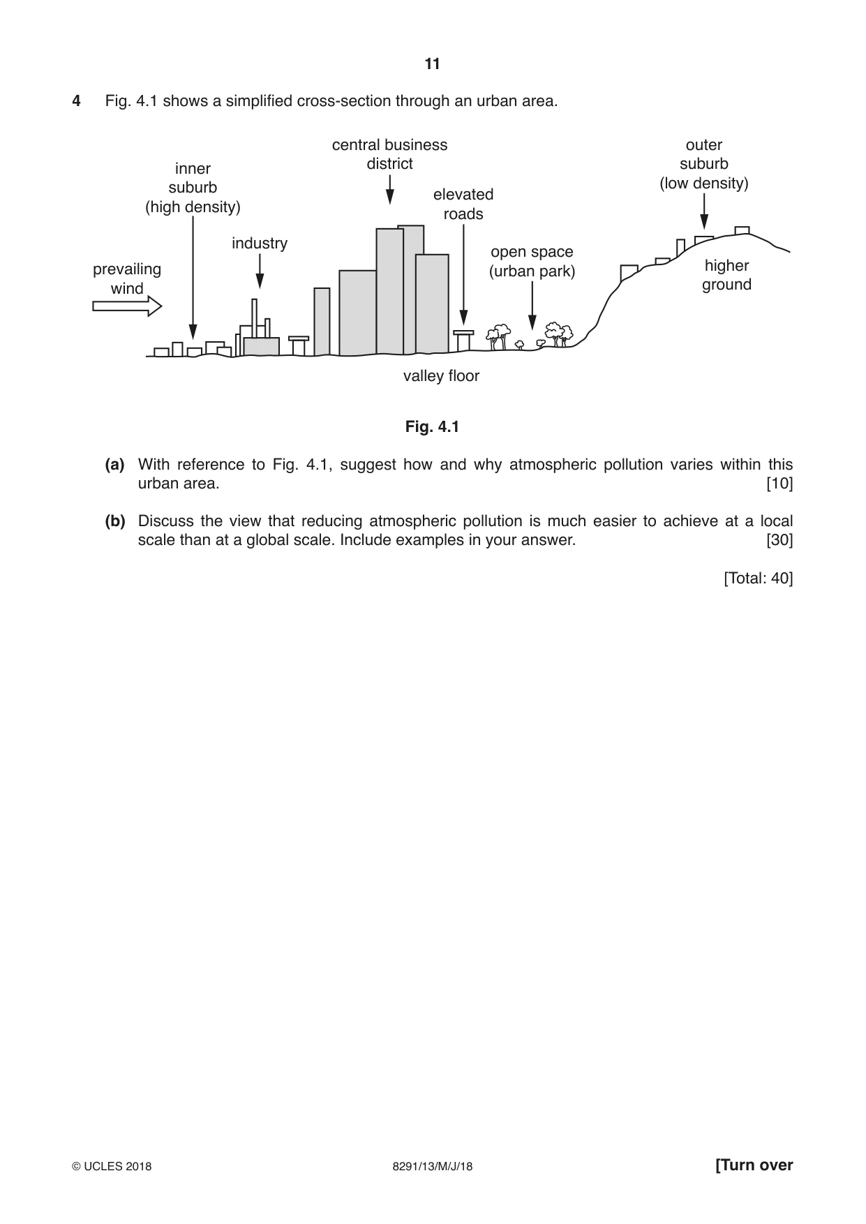 Cambridge A Level Environmental Management (AS only) 8291 2018 May/June Paper 1 · Variant 3 question paper, page 11 of 12