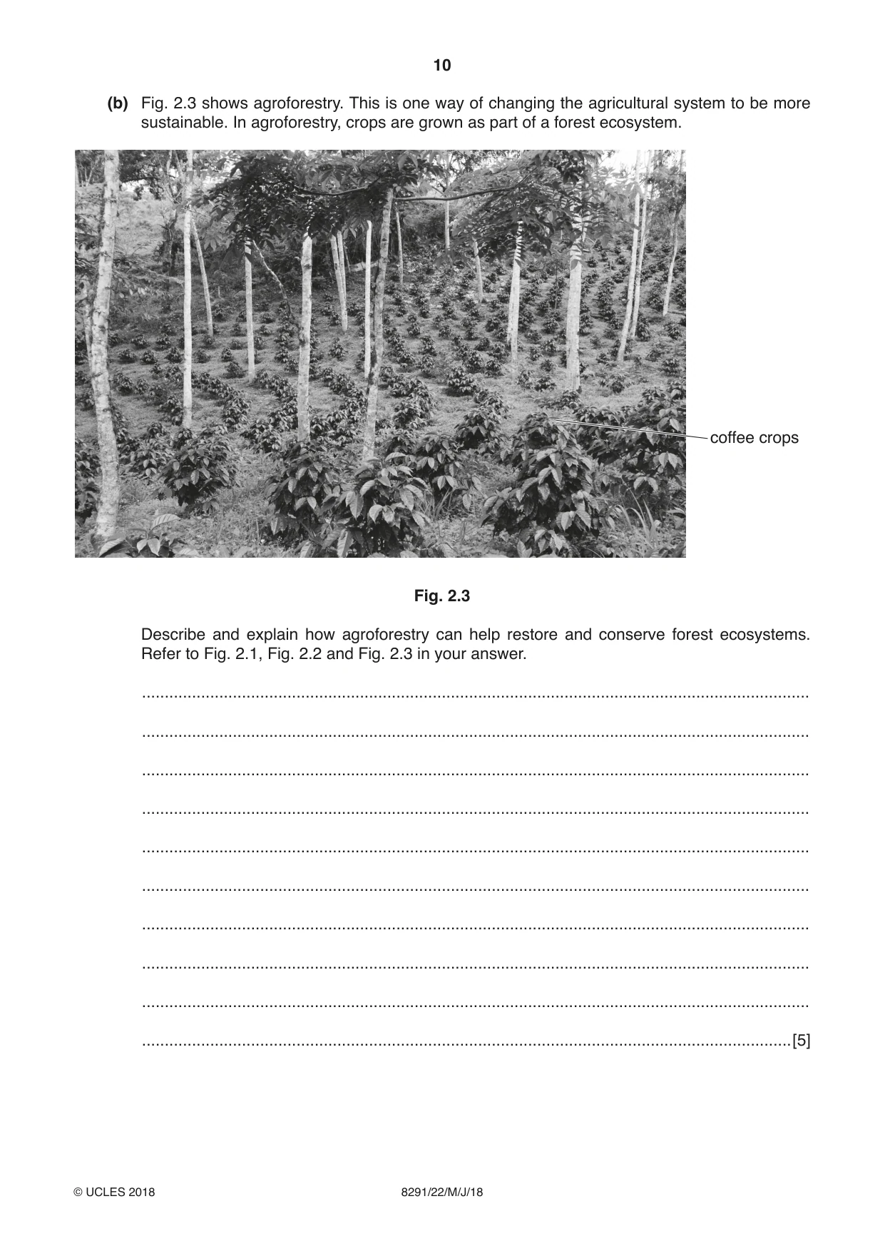 Cambridge A Level Environmental Management (AS only) 8291 2018 May/June Paper 2 · Variant 2 question paper, page 10 of 16