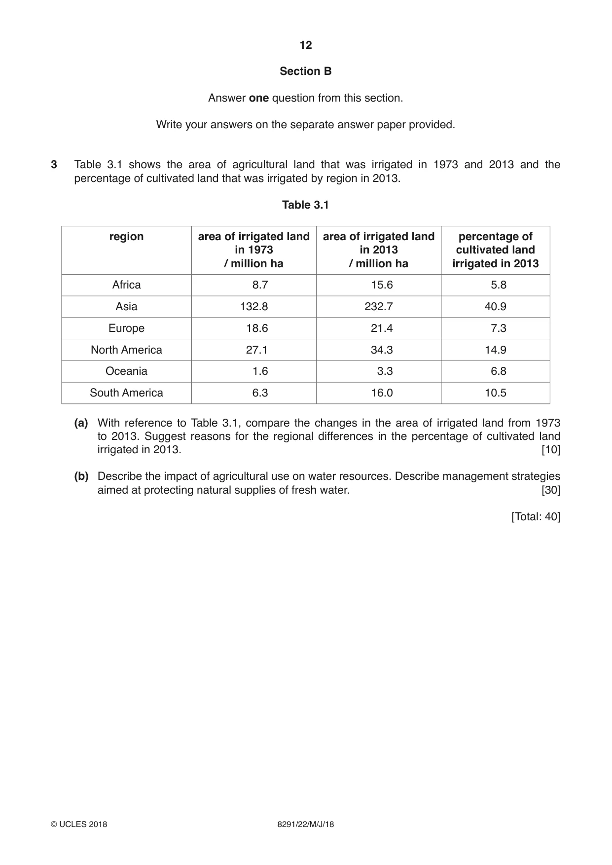 Cambridge A Level Environmental Management (AS only) 8291 2018 May/June Paper 2 · Variant 2 question paper, page 12 of 16