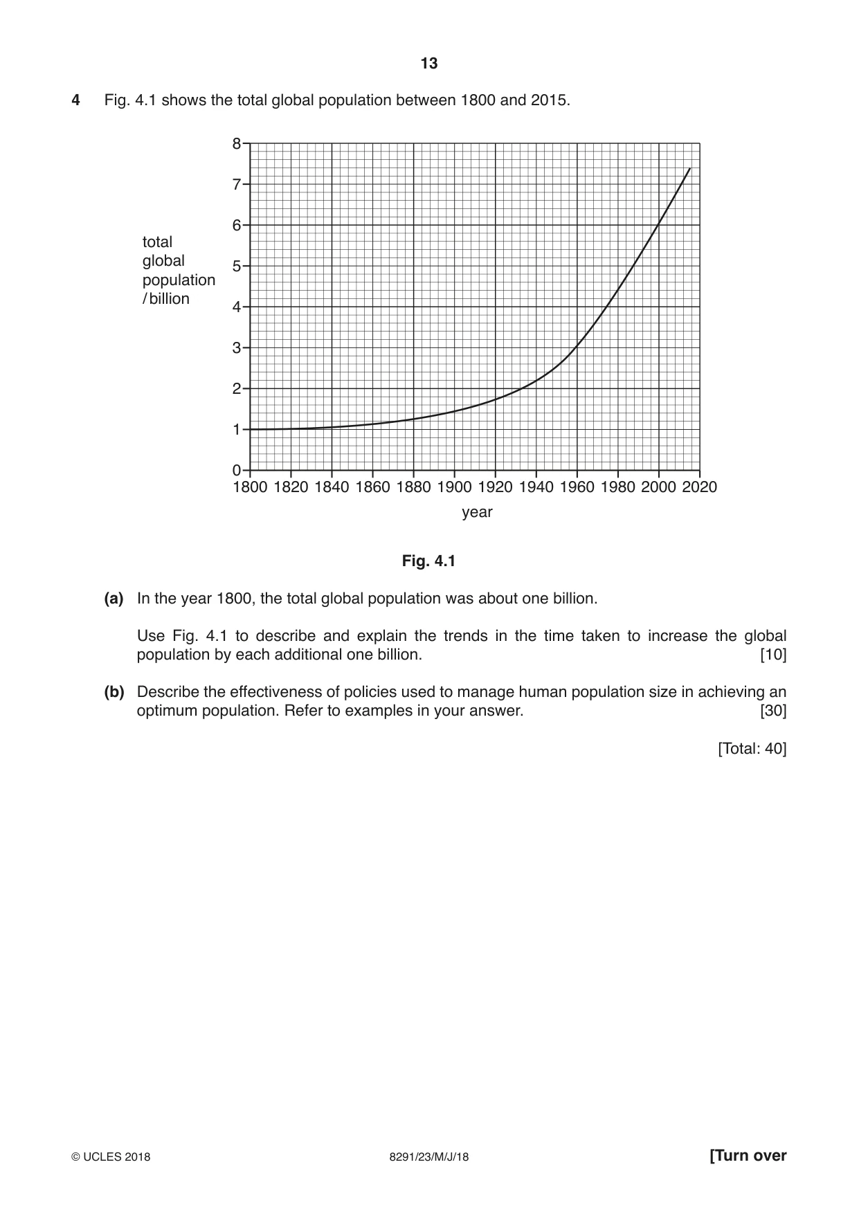Cambridge A Level Environmental Management (AS only) 8291 2018 May/June Paper 2 · Variant 3 question paper, page 13 of 16
