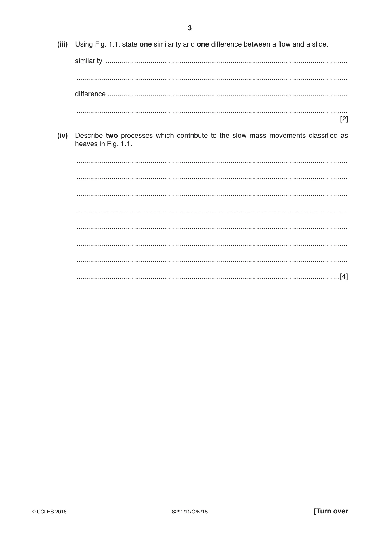 Cambridge A Level Environmental Management (AS only) 8291 2018 Oct/Nov Paper 1 · Variant 1 question paper, page 3 of 12