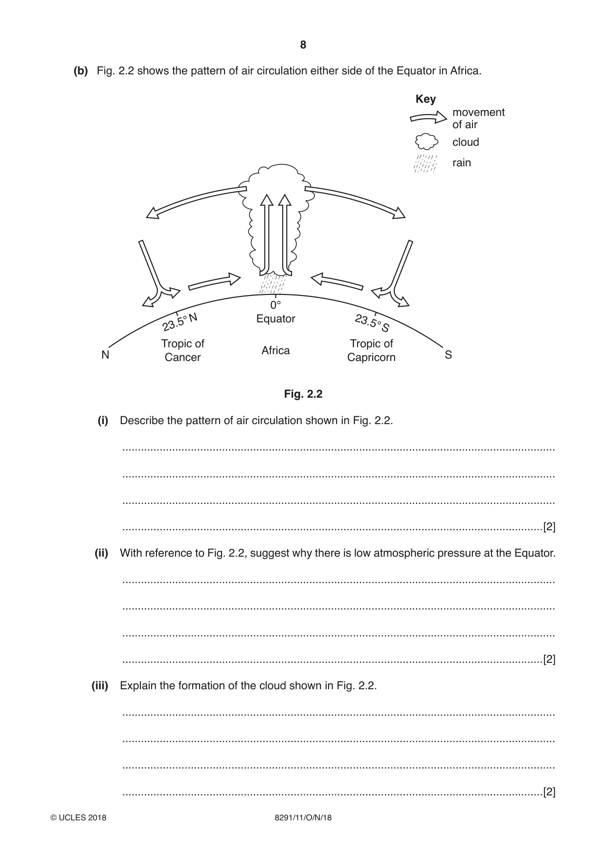 Cambridge A Level Environmental Management (AS only) 8291 2018 Oct/Nov Paper 1 · Variant 1 question paper, page 8 of 12
