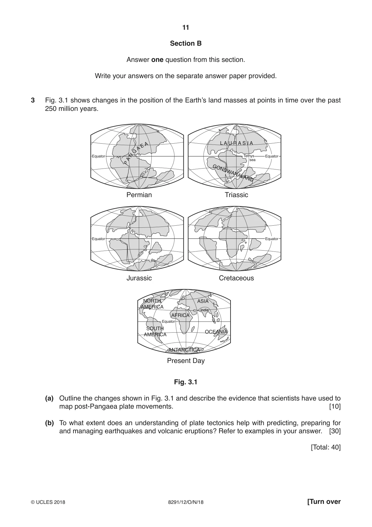 Cambridge A Level Environmental Management (AS only) 8291 2018 Oct/Nov Paper 1 · Variant 2 question paper, page 11 of 16