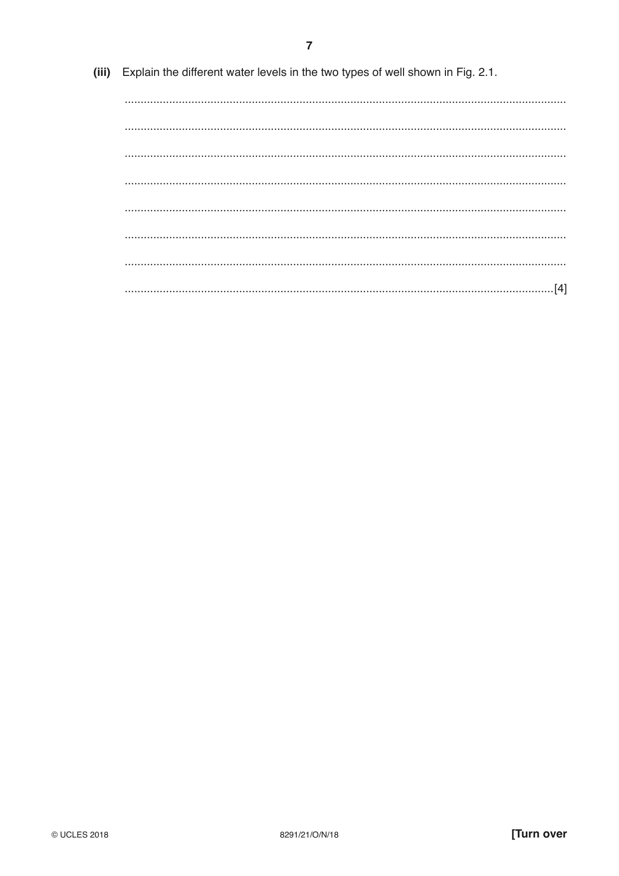 Cambridge A Level Environmental Management (AS only) 8291 2018 Oct/Nov Paper 2 · Variant 1 question paper, page 7 of 16