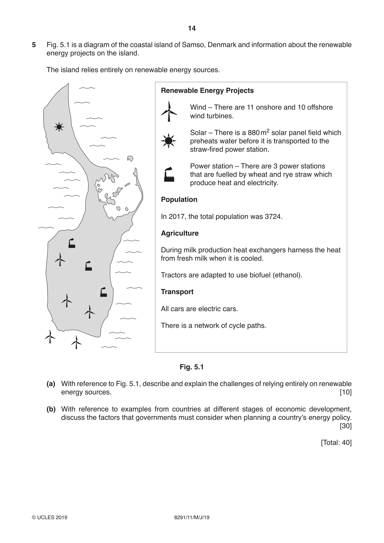 Cambridge A Level Environmental Management (AS only) 8291 2019 May/June Paper 1 · Variant 1 question paper, page 14 of 16