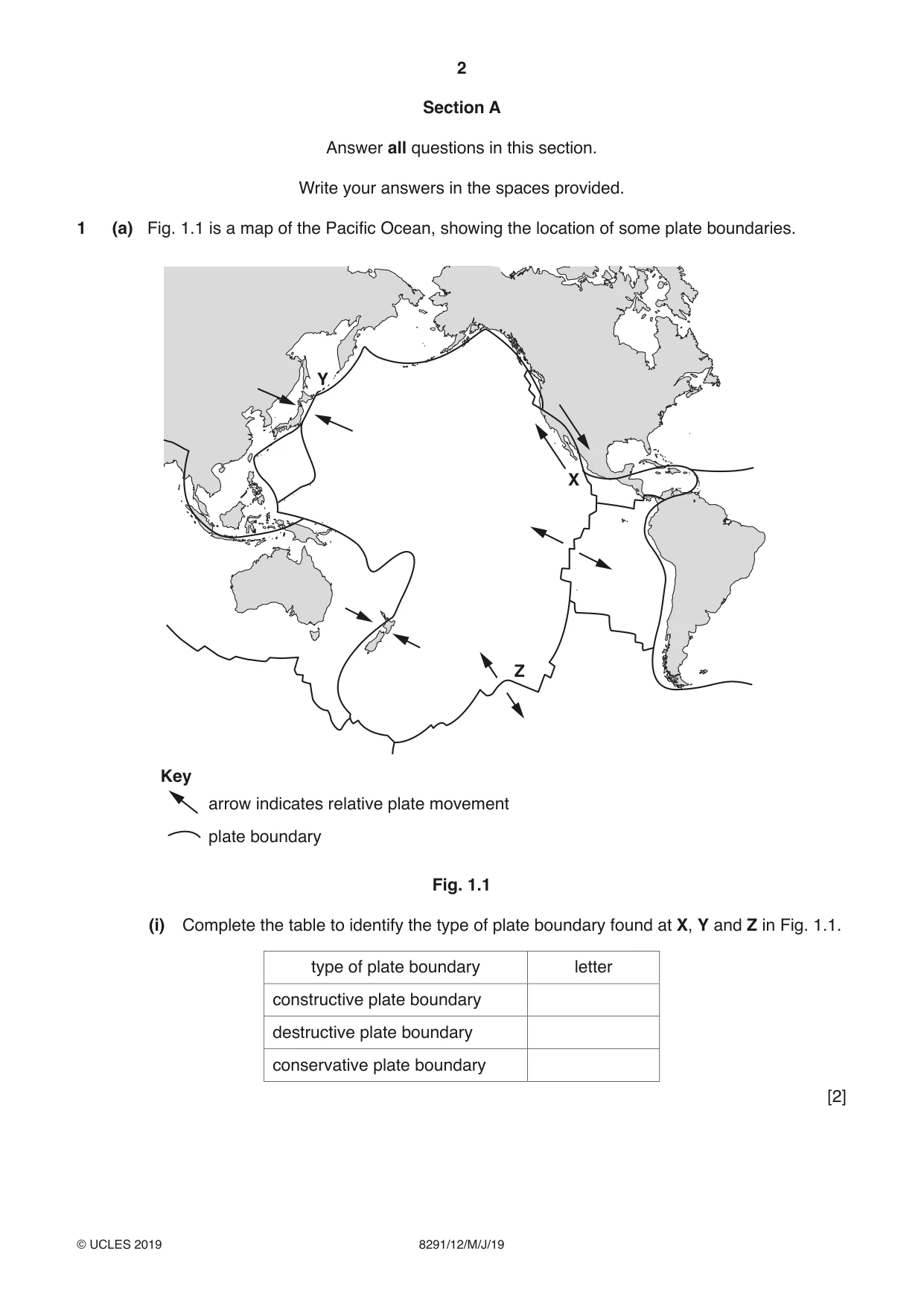 Cambridge A Level Environmental Management (AS only) 8291 2019 May/June Paper 1 · Variant 2 question paper, page 2 of 12