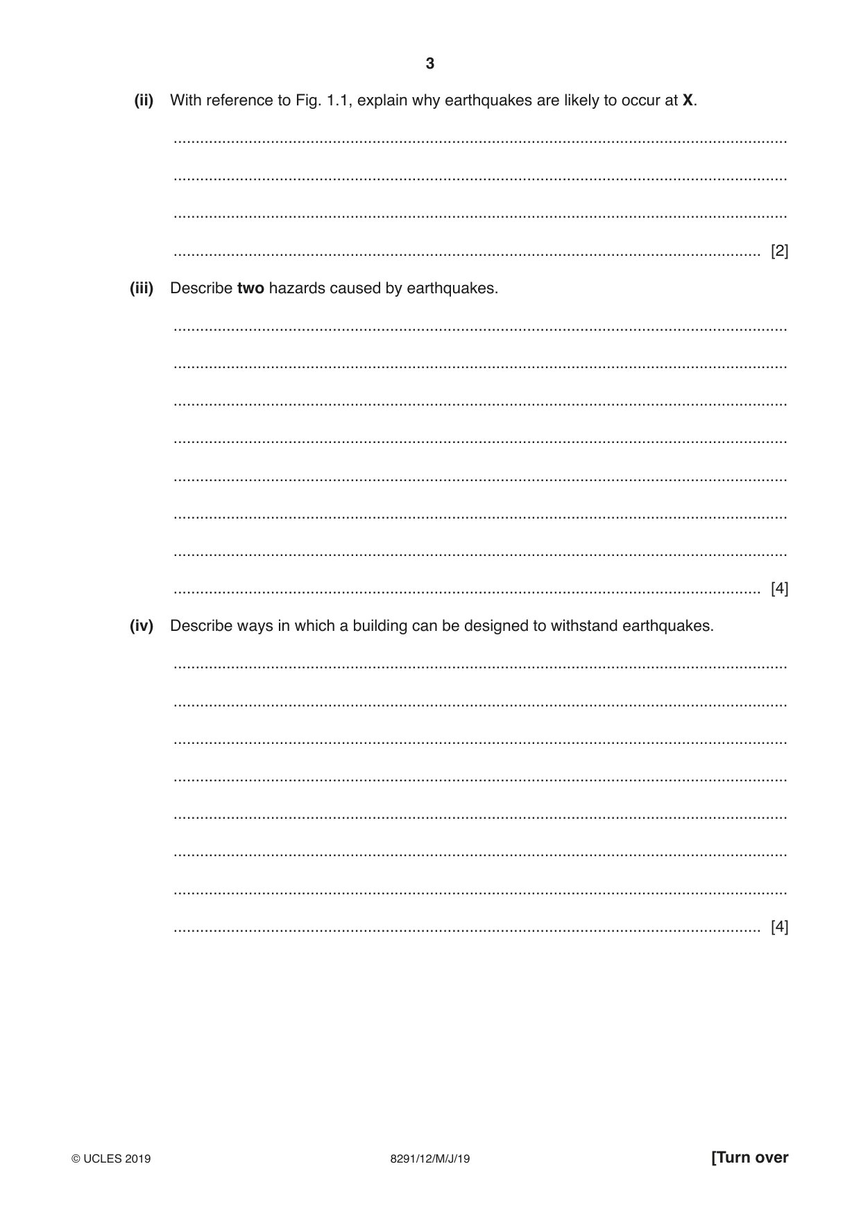 Cambridge A Level Environmental Management (AS only) 8291 2019 May/June Paper 1 · Variant 2 question paper, page 3 of 12