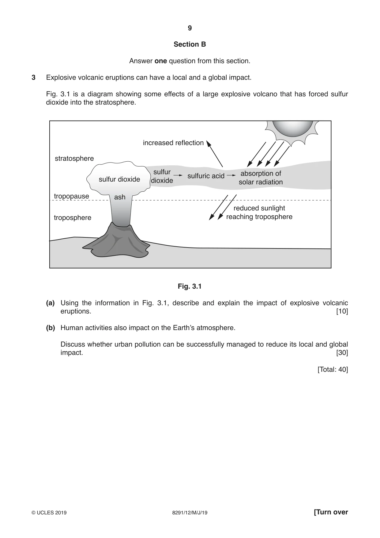 Cambridge A Level Environmental Management (AS only) 8291 2019 May/June Paper 1 · Variant 2 question paper, page 9 of 12