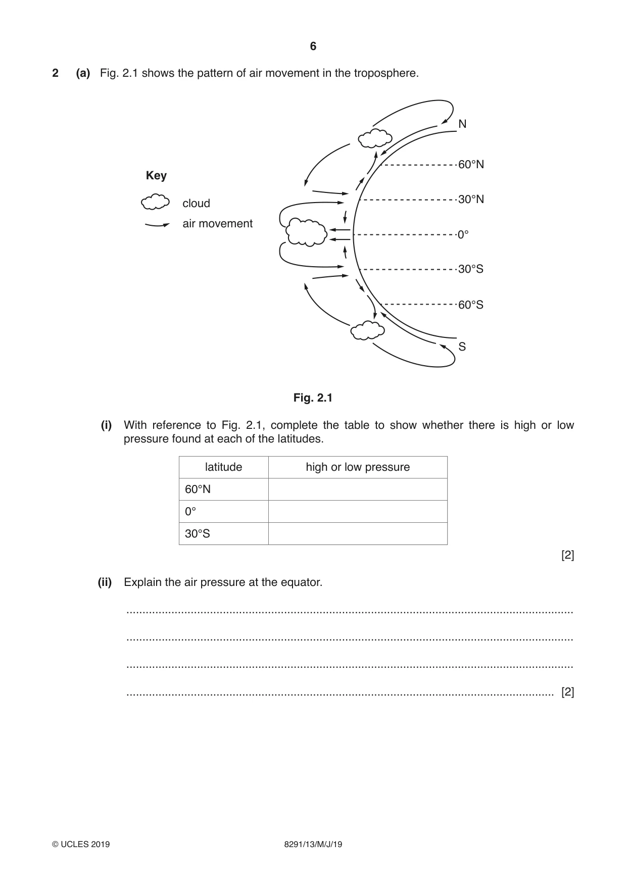 Cambridge A Level Environmental Management (AS only) 8291 2019 May/June Paper 1 · Variant 3 question paper, page 6 of 12