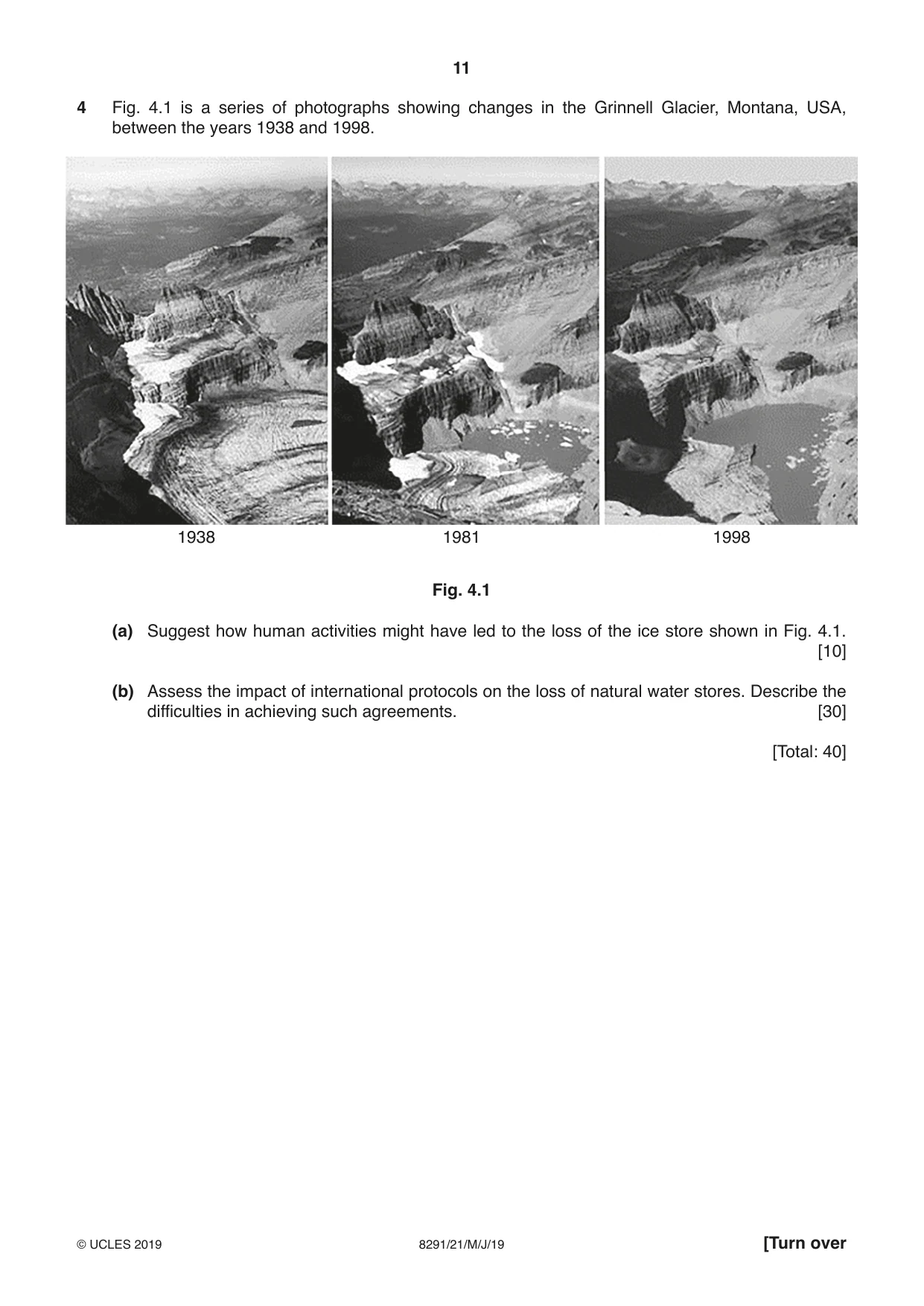 Cambridge A Level Environmental Management (AS only) 8291 2019 May/June Paper 2 · Variant 1 question paper, page 11 of 12