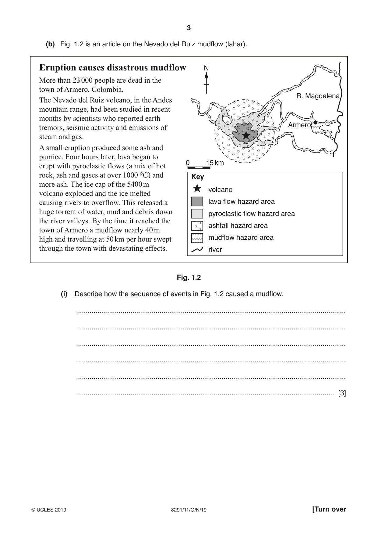 Cambridge A Level Environmental Management (AS only) 8291 2019 Oct/Nov Paper 1 · Variant 1 question paper, page 3 of 12