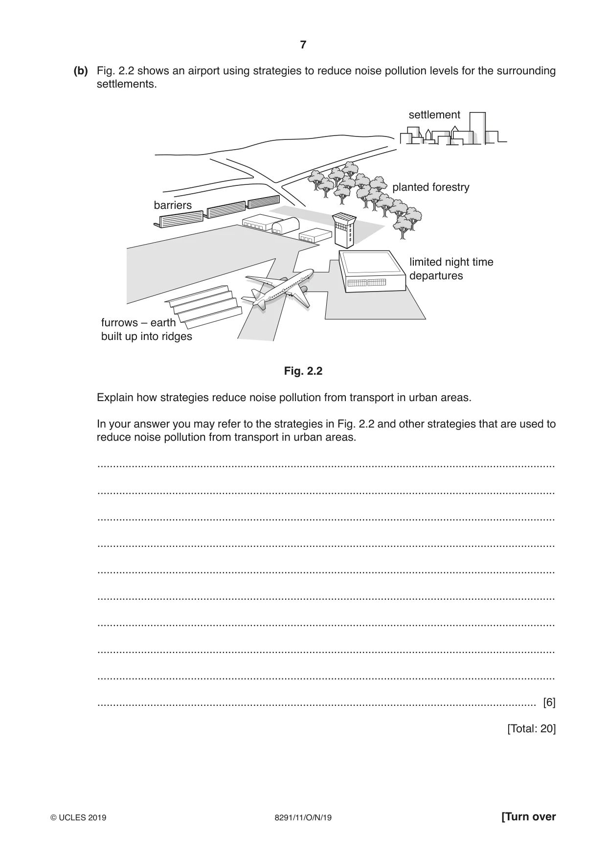 Cambridge A Level Environmental Management (AS only) 8291 2019 Oct/Nov Paper 1 · Variant 1 question paper, page 7 of 12