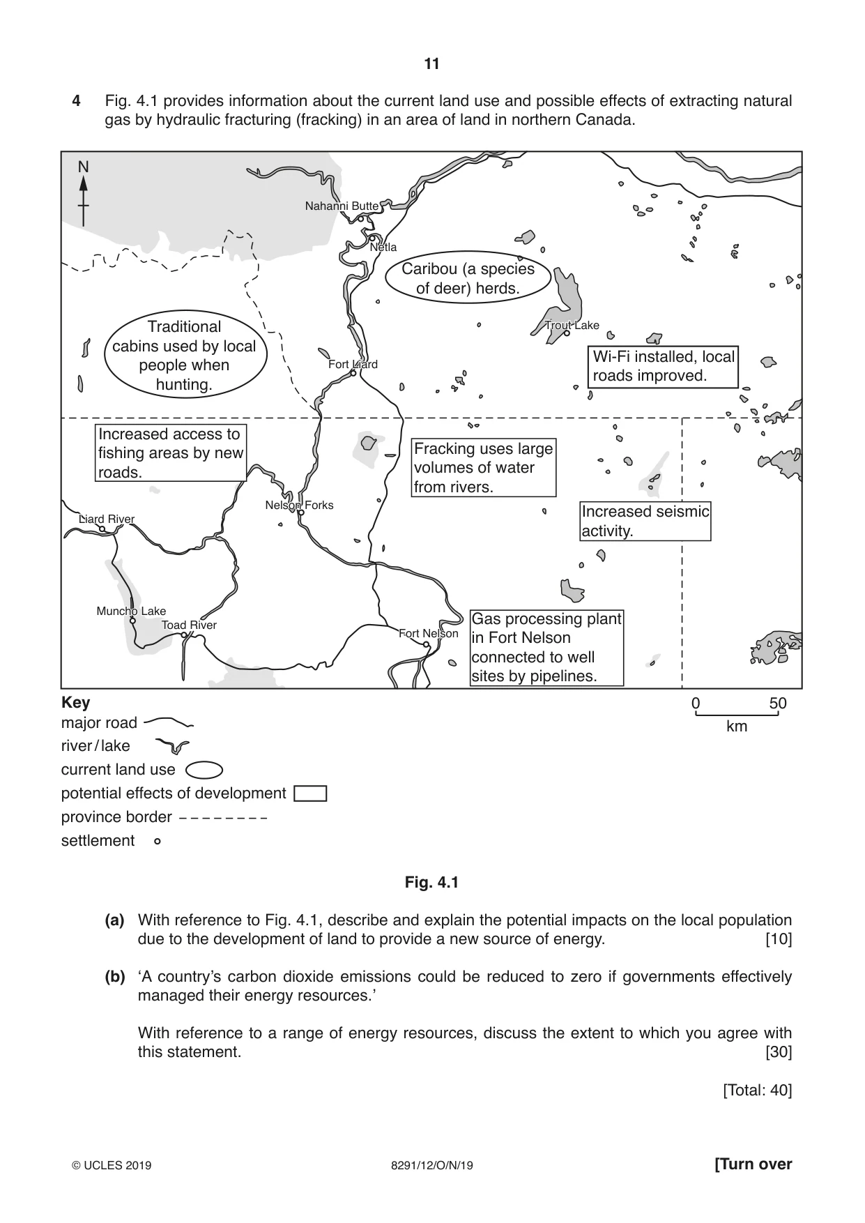 Cambridge A Level Environmental Management (AS only) 8291 2019 Oct/Nov Paper 1 · Variant 2 question paper, page 11 of 12