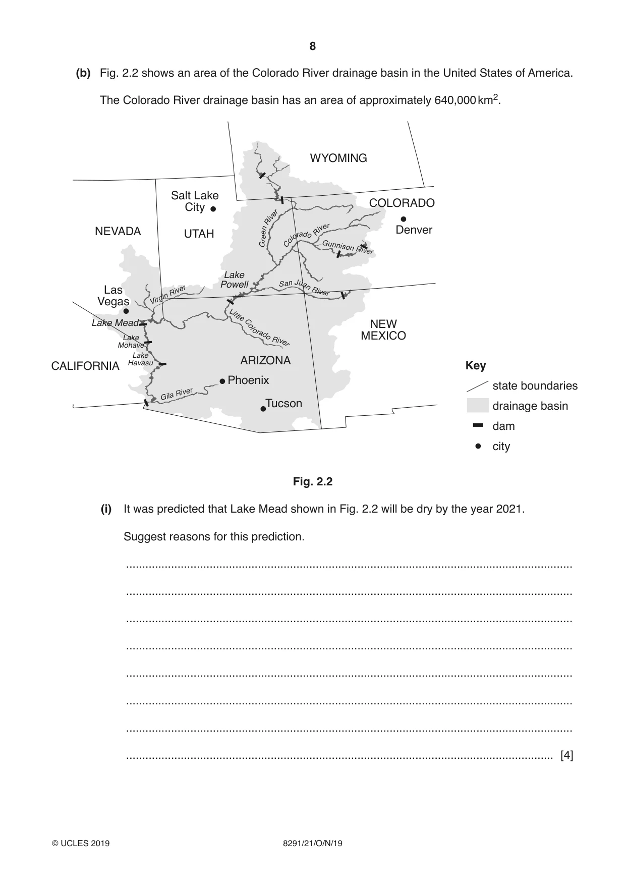 Cambridge A Level Environmental Management (AS only) 8291 2019 Oct/Nov Paper 2 · Variant 1 question paper, page 8 of 12