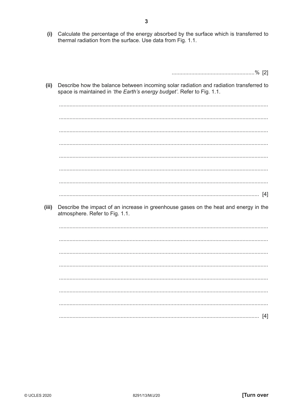 Cambridge A Level Environmental Management (AS only) 8291 2020 May/June Paper 1 · Variant 3 question paper, page 3 of 12