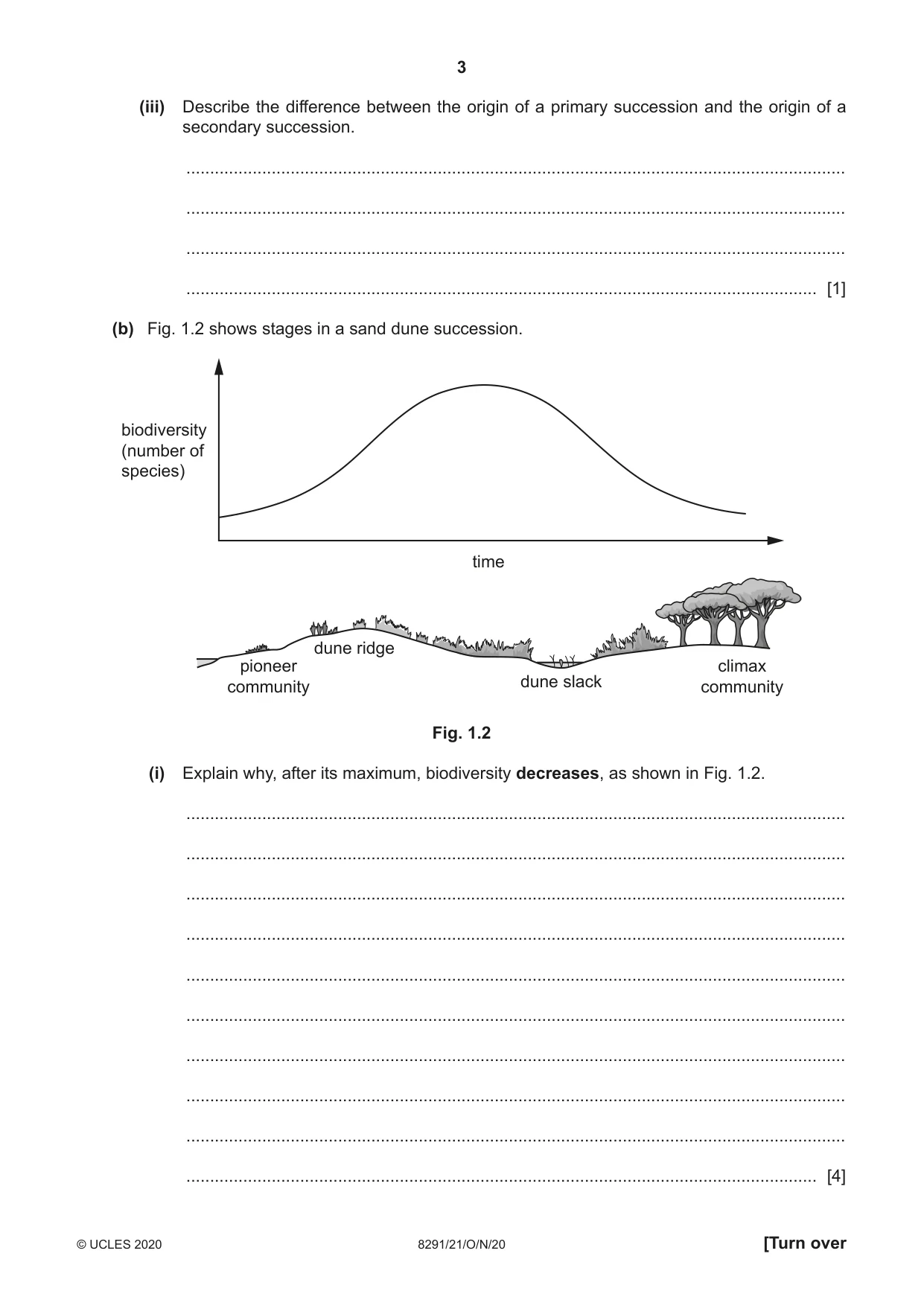 Cambridge A Level Environmental Management (AS only) 8291 2020 Oct/Nov Paper 2 · Variant 1 question paper, page 3 of 12