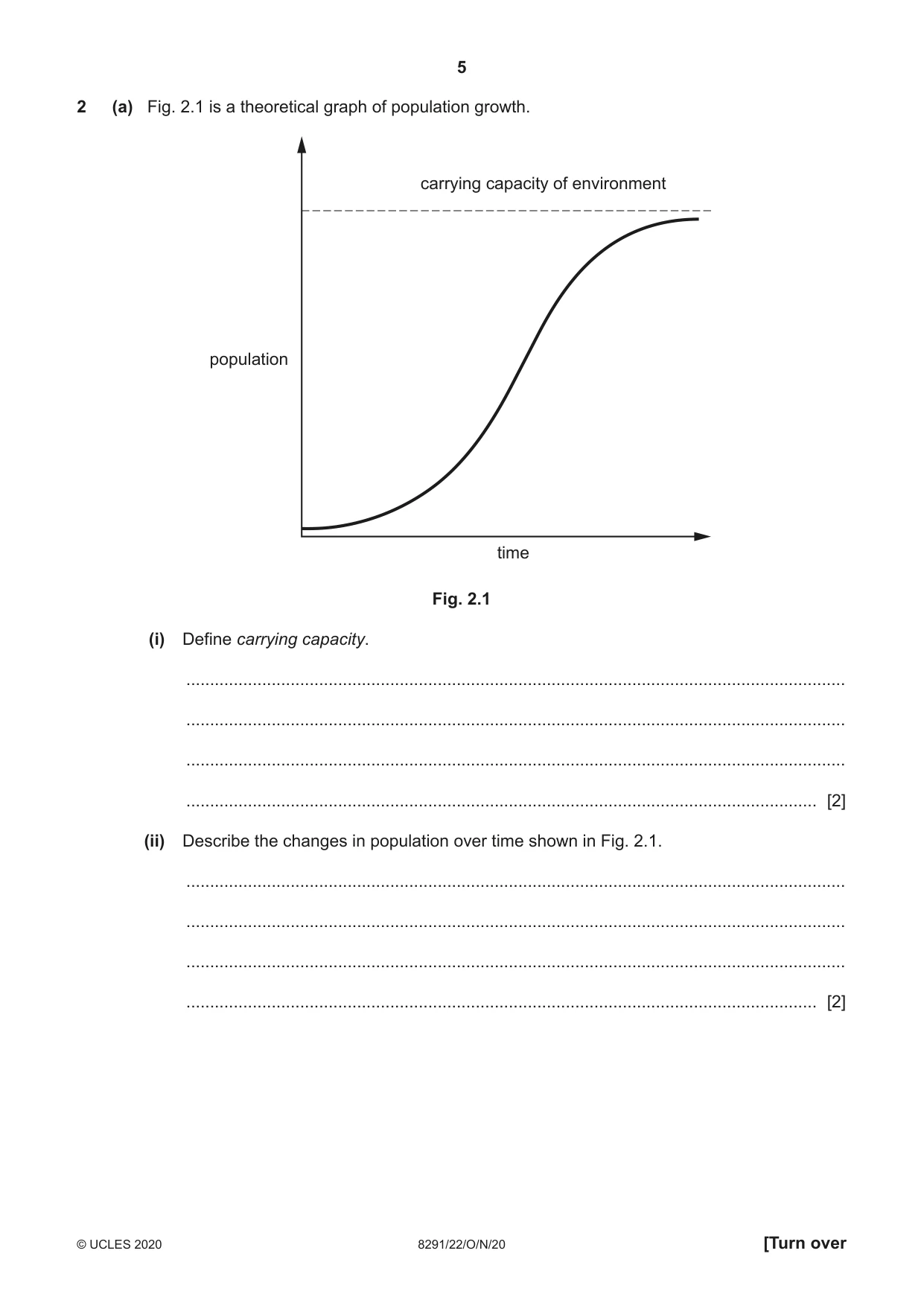 Cambridge A Level Environmental Management (AS only) 8291 2020 Oct/Nov Paper 2 · Variant 2 question paper, page 5 of 16