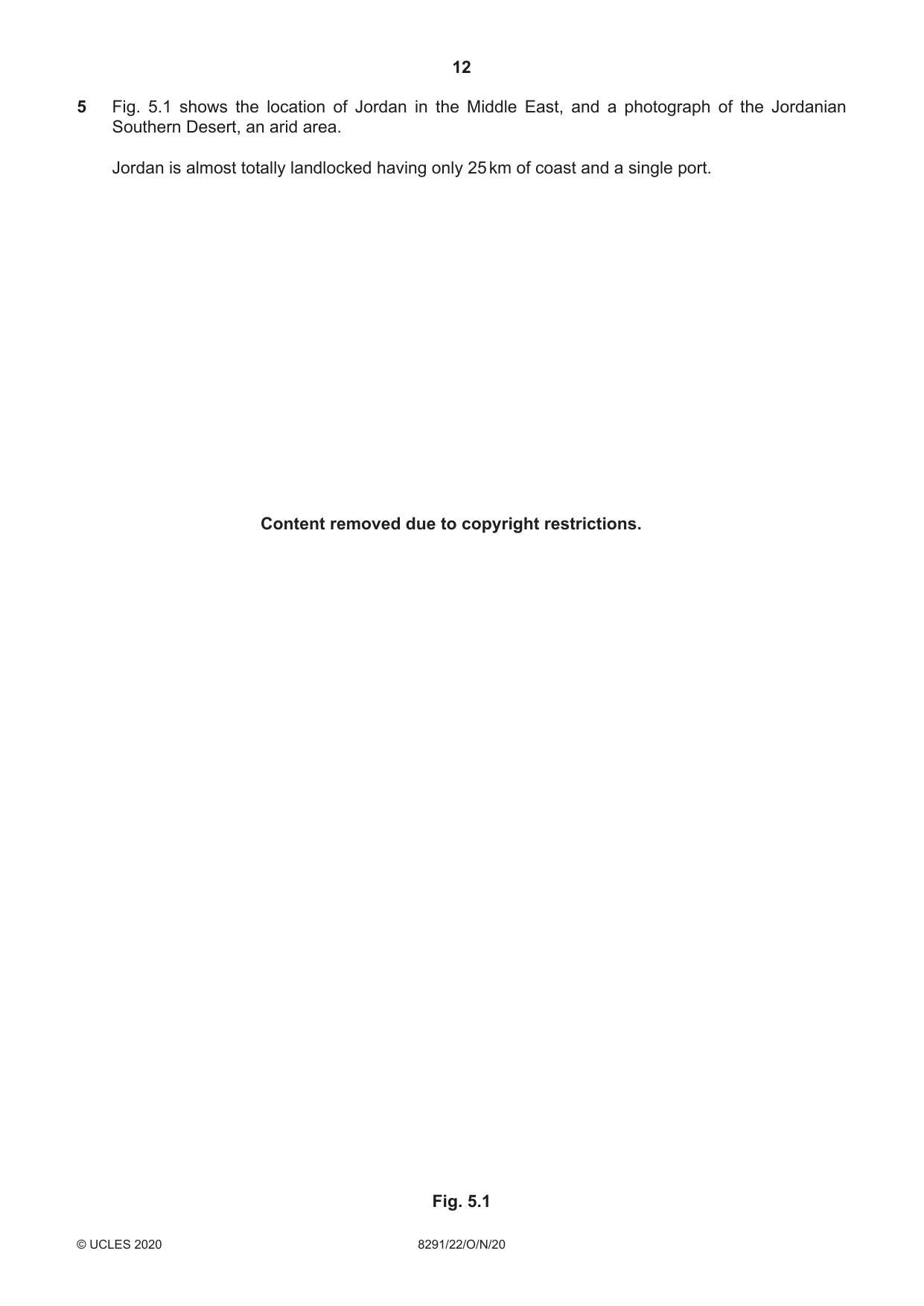 Cambridge A Level Environmental Management (AS only) 8291 2020 Oct/Nov Paper 2 · Variant 2 question paper, page 12 of 16