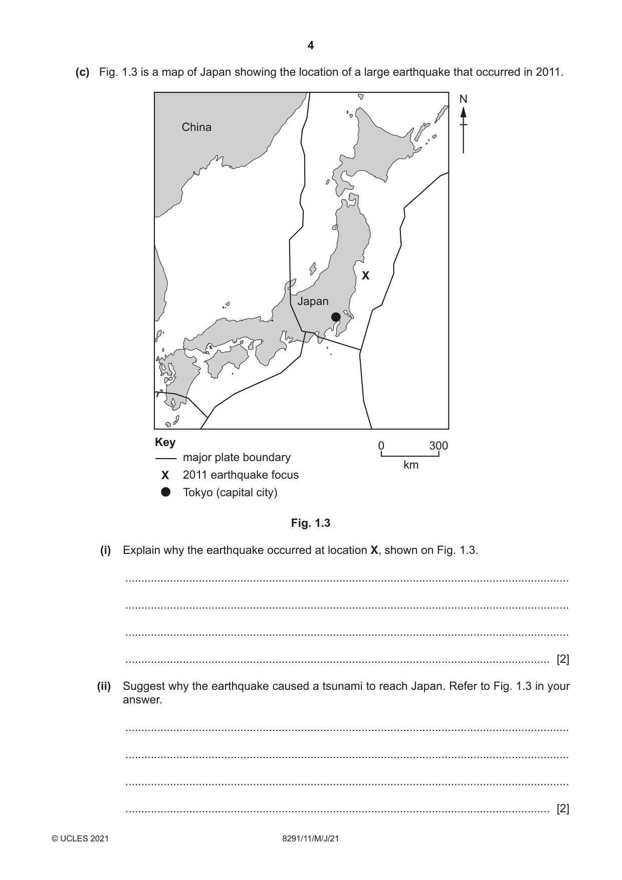Cambridge A Level Environmental Management (AS only) 8291 2021 May/June Paper 1 · Variant 1 question paper, page 4 of 12