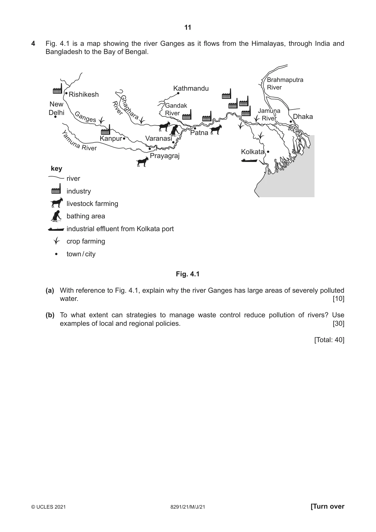 Cambridge A Level Environmental Management (AS only) 8291 2021 May/June Paper 2 · Variant 1 question paper, page 11 of 12