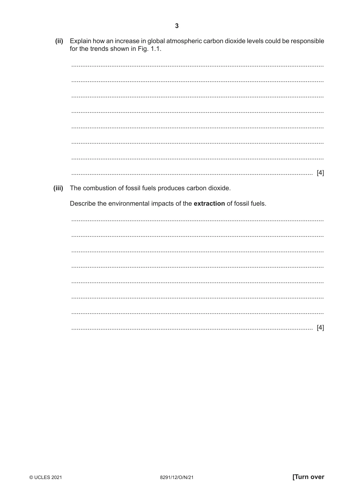 Cambridge A Level Environmental Management (AS only) 8291 2021 Oct/Nov Paper 1 · Variant 2 question paper, page 3 of 12