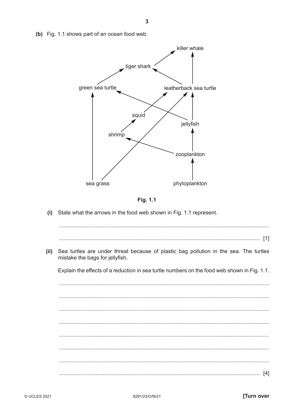 Cambridge A Level Environmental Management (AS only) 8291 2021 Oct/Nov Paper 2 · Variant 3 question paper, page 3 of 12
